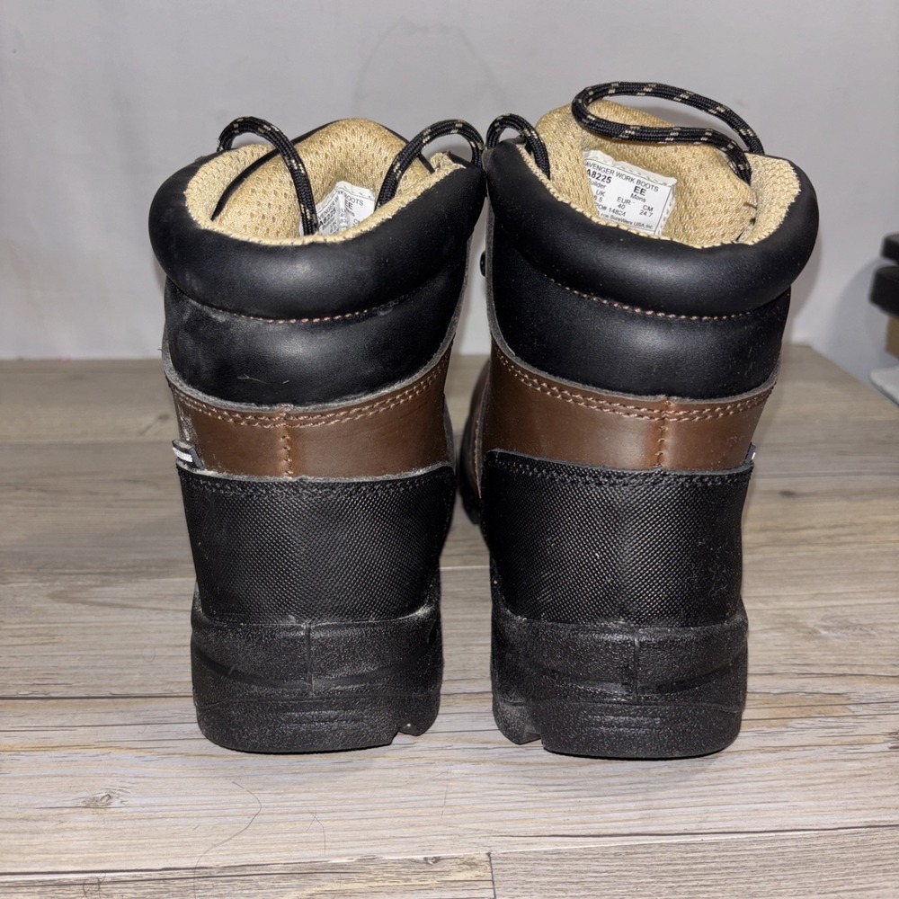 Men's 7 EE Avenger Brown Ankle Waterproof Work Boot Steel ToeA8225 Builder ST - Picture 6 of 12